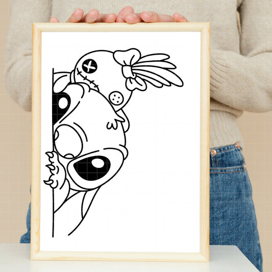 COD4023 - Lilo, Stitch & Scrump clipart pack bundle, Disney cliparts Svg, Png, Eps, Dxf, Jpeg, vector.