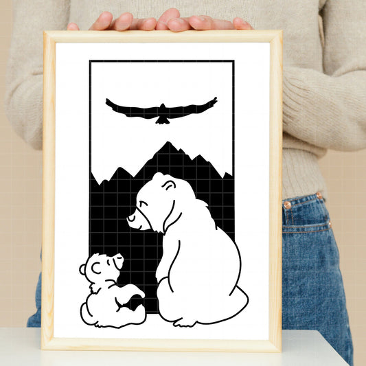COD4085 - Brother Bear bundle, Disney clipart Svg, Png, Eps, Dxf, Jpeg, vector.