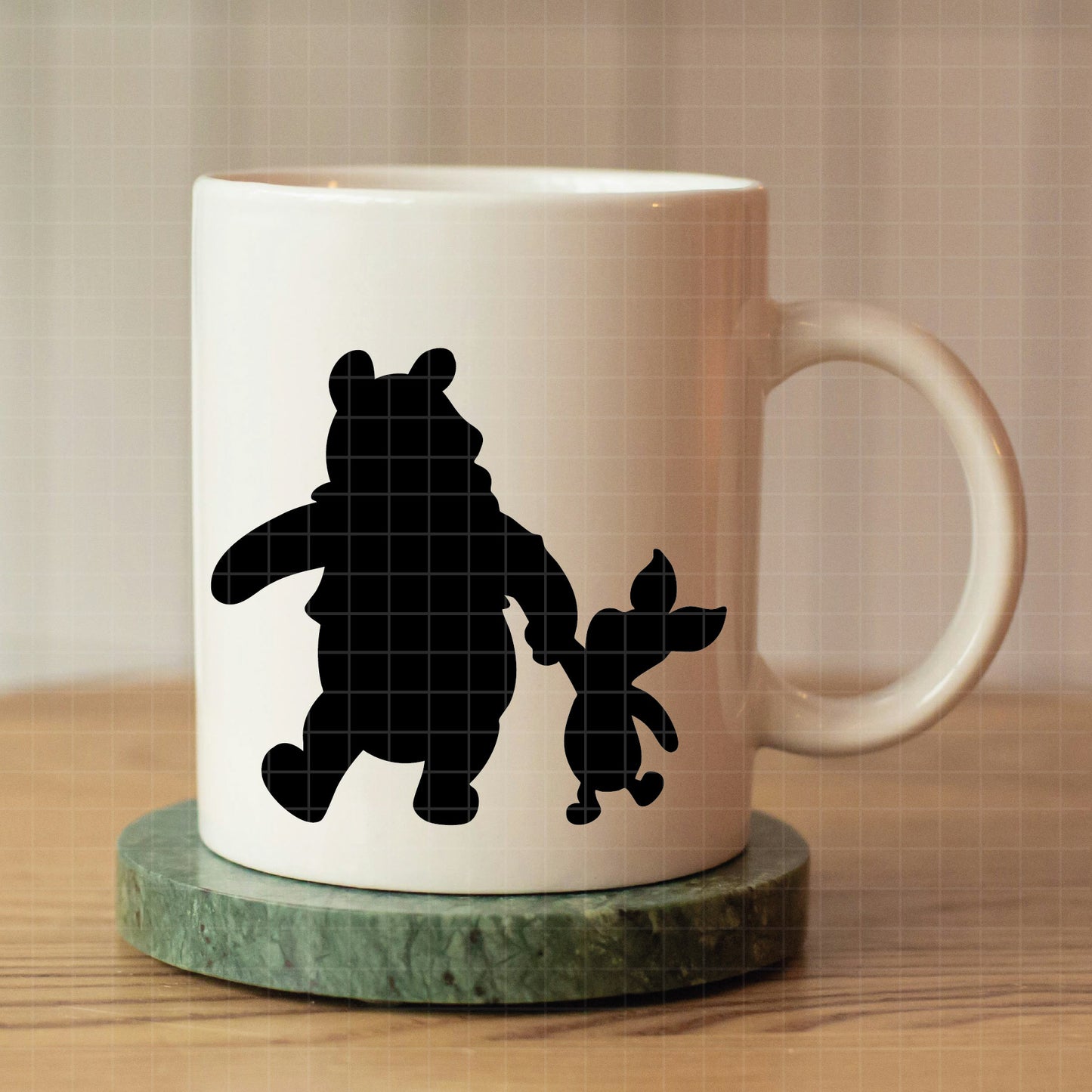COD4087 - Winnie the Pooh and friends silhouettes pack bundle, Disney clipart Svg, Png, Eps, Dxf, Jpeg, vector.