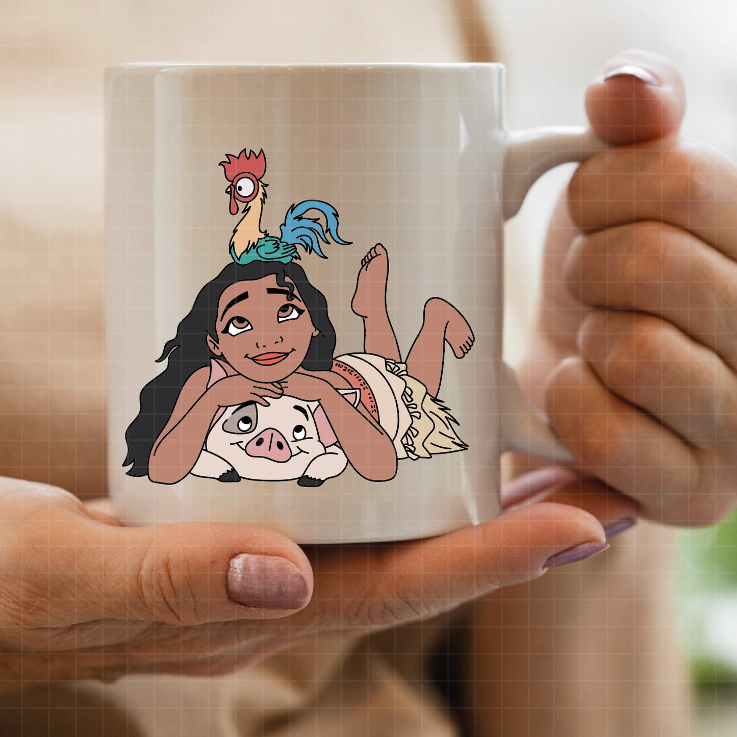 COD4089 - Moana icons & characters pack bundle, Disney princess clipart Svg, Png, Eps, Dxf, Jpeg, vector.