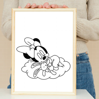 COD4116 - Baby Minnie pack bundle, Disney Classics clipart Svg, Png, Eps, Dxf, Jpeg, vector.