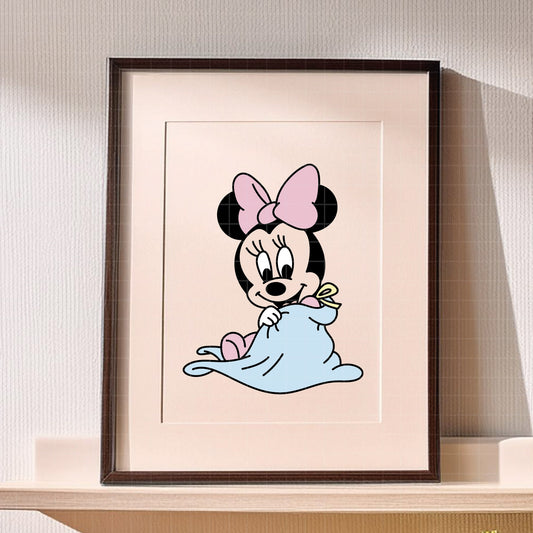 COD4117 - Baby Minnie pack bundle, Disney Classics clipart Svg, Png, Eps, Dxf, Jpeg, vector.