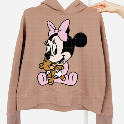 COD4117 - Baby Minnie pack bundle, Disney Classics clipart Svg, Png, Eps, Dxf, Jpeg, vector.
