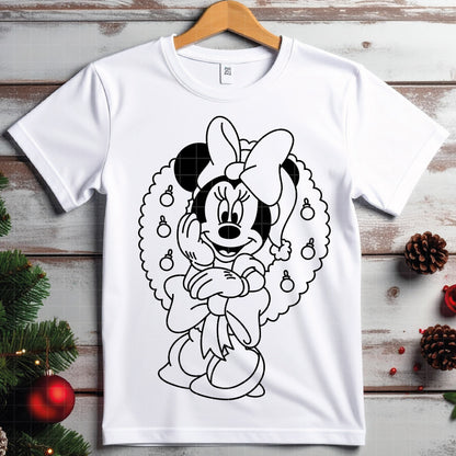 COD4118 - Christmas Mickey & Minnie bundle, Disney Christmas clipart Svg, Png, Eps, Dxf, Jpeg, vector.