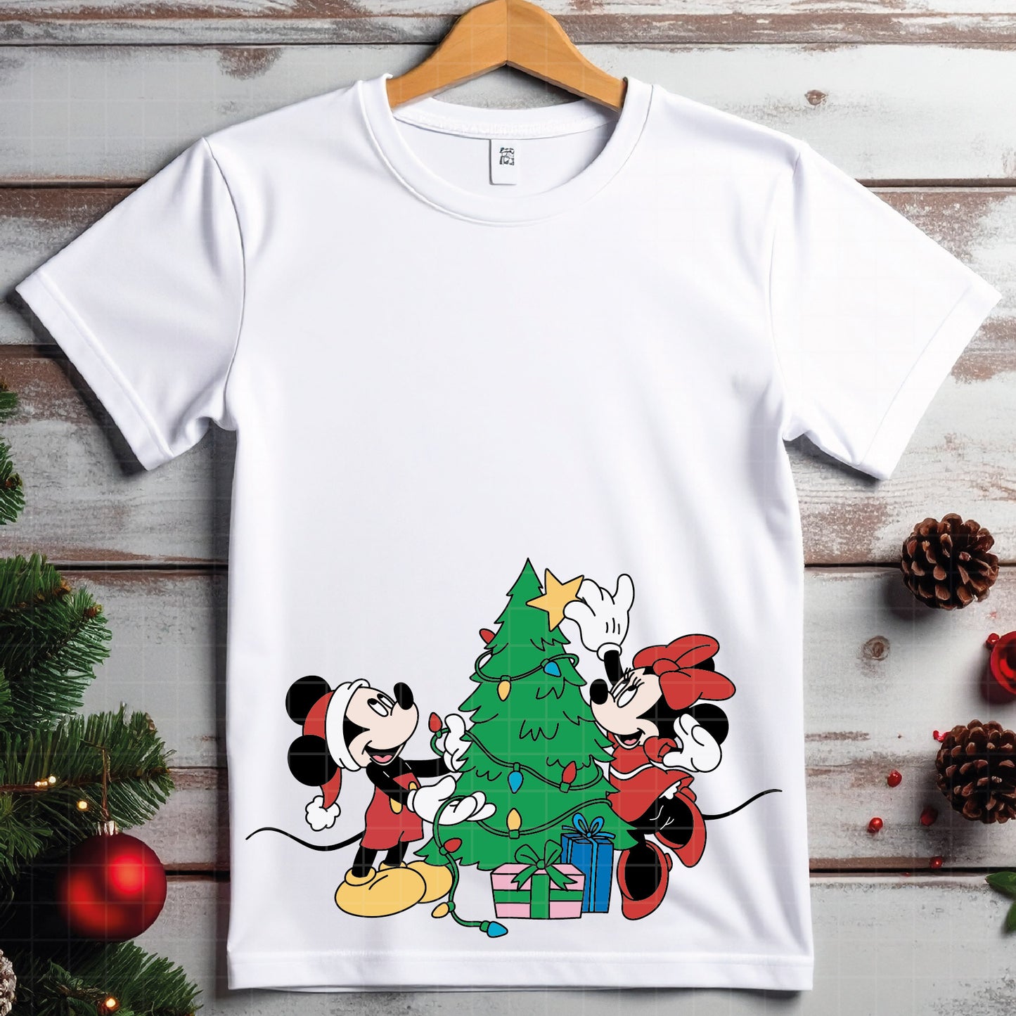 COD4119 - Christmas Mickey & Minnie bundle, Disney Christmas clipart Svg, Png, Eps, Dxf, Jpeg, vector.