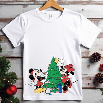 COD4119 - Christmas Mickey & Minnie bundle, Disney Christmas clipart Svg, Png, Eps, Dxf, Jpeg, vector.