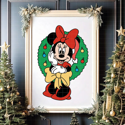 COD4119 - Christmas Mickey & Minnie bundle, Disney Christmas clipart Svg, Png, Eps, Dxf, Jpeg, vector.