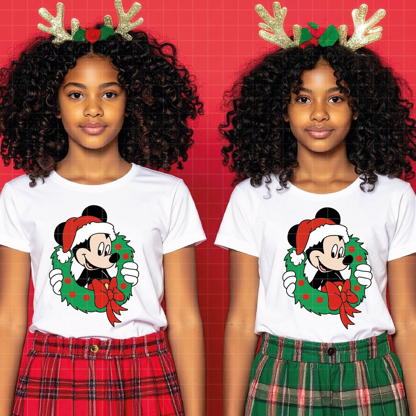 COD4119 - Christmas Mickey & Minnie bundle, Disney Christmas clipart Svg, Png, Eps, Dxf, Jpeg, vector.