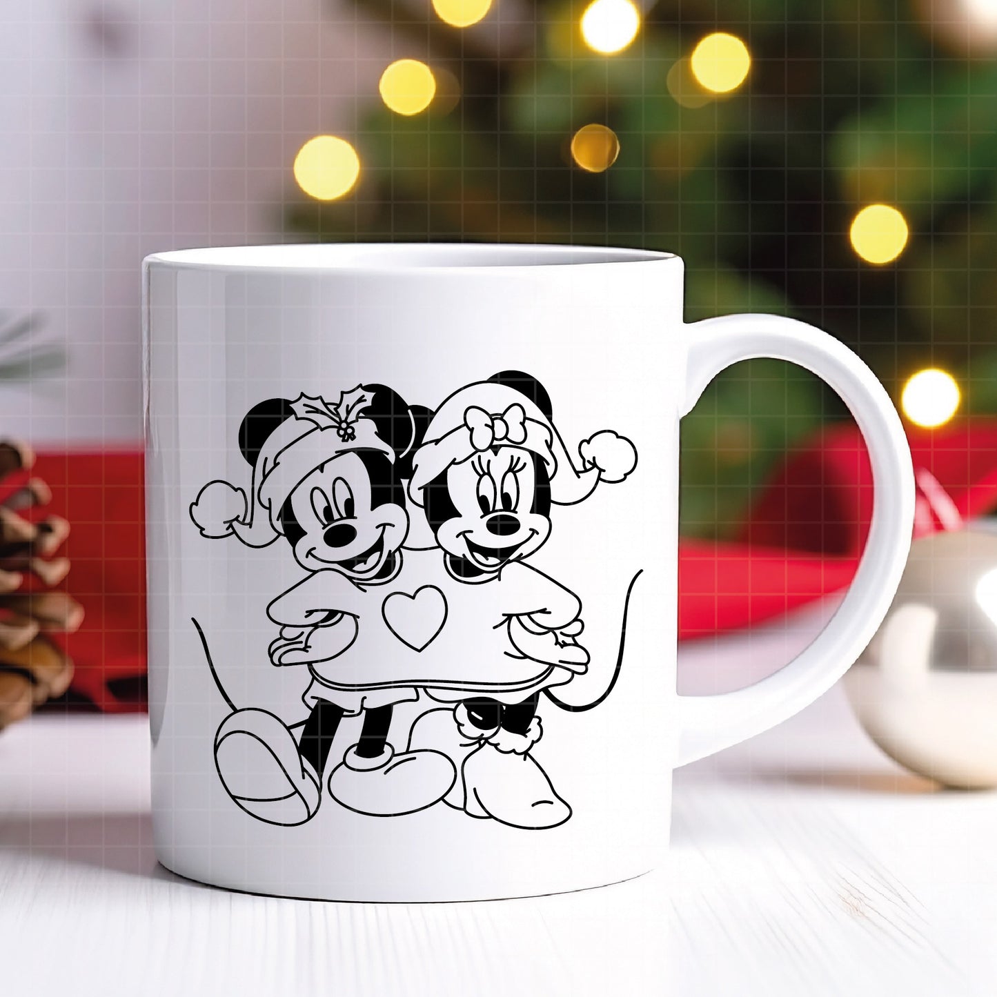 COD4122 - Christmas Mickey & Minnie bundle, Disney Christmas clipart Svg, Png, Eps, Dxf, Jpeg, vector.