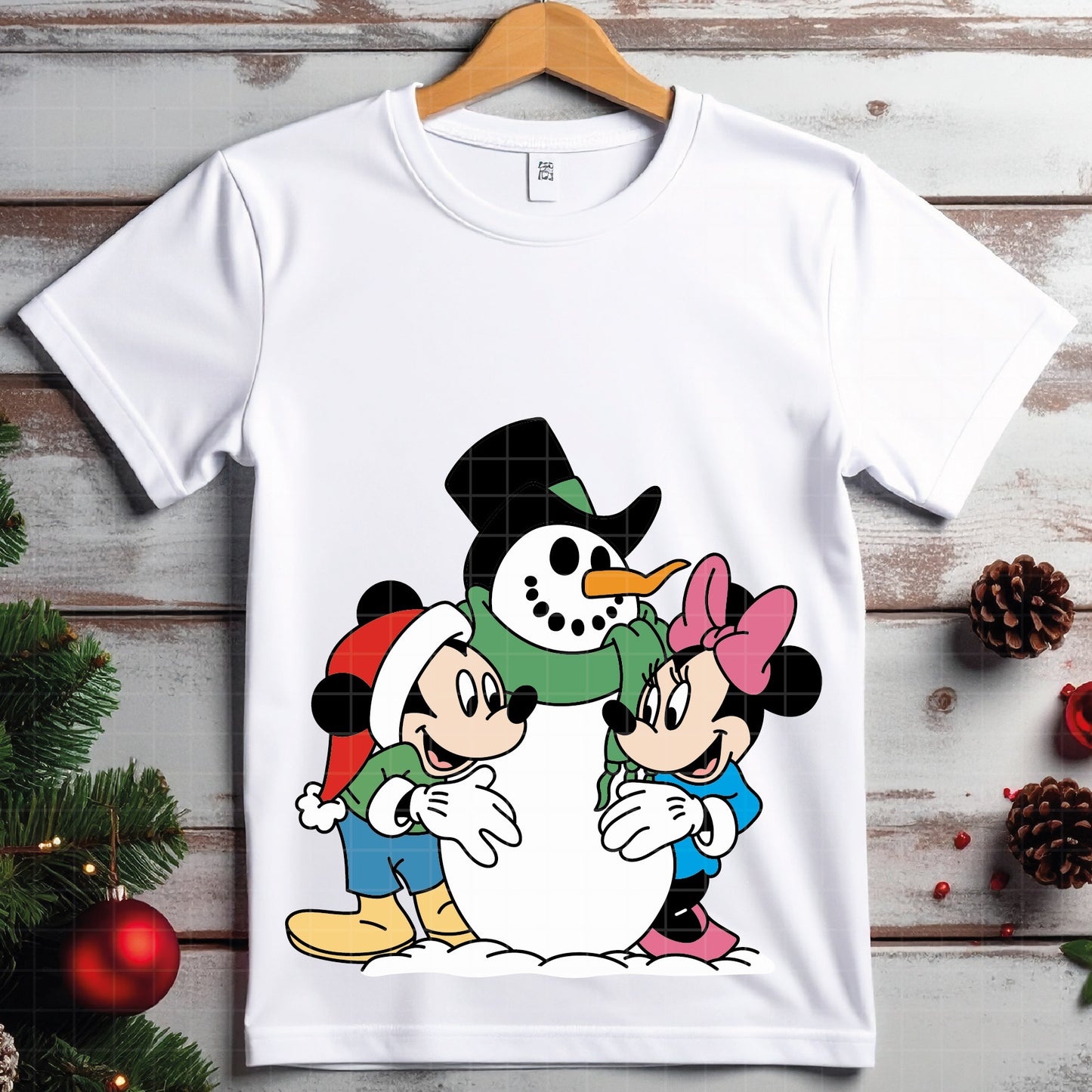 COD4183 - Christmas Mickey & Minnie bundle, Disney Christmas clipart Svg, Png, Eps, Dxf, Jpeg, vector.