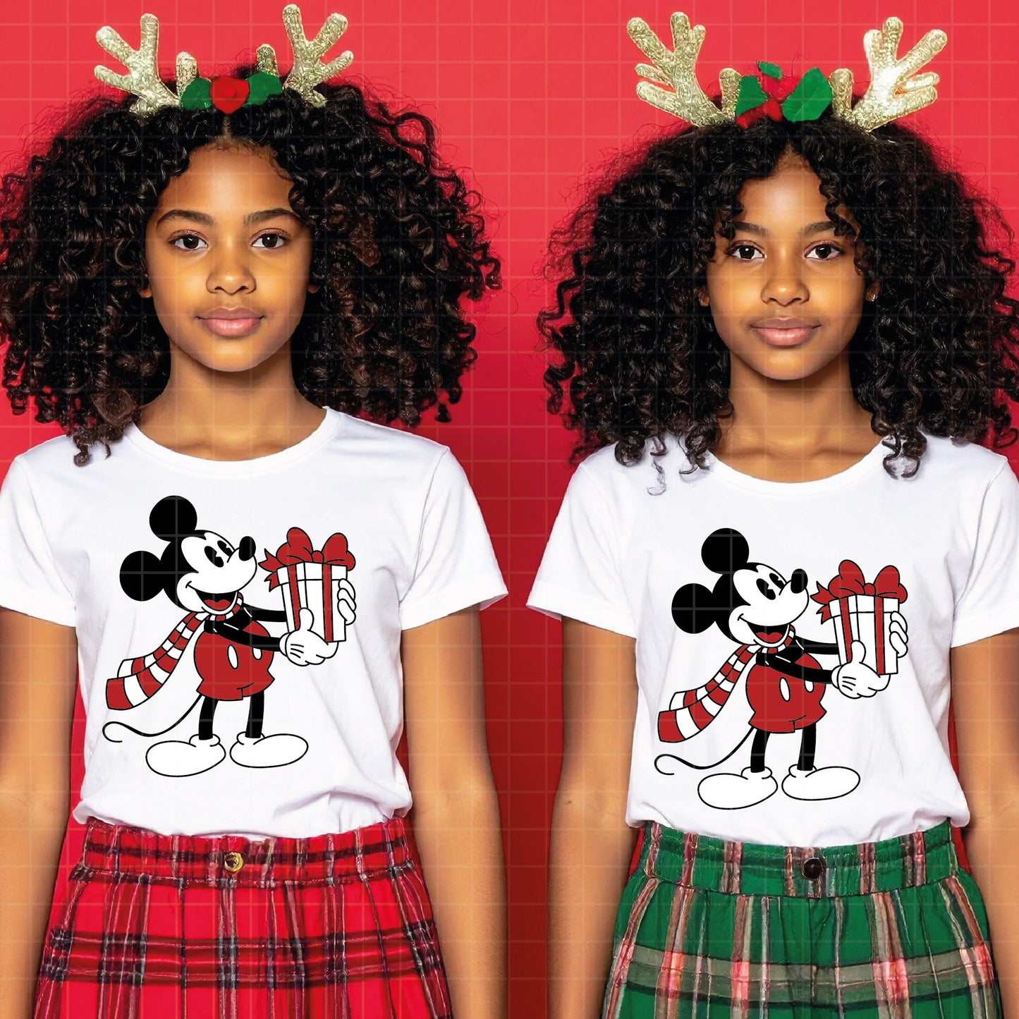 COD4185 - Christmas Mickey & Minnie bundle, Disney Christmas clipart Svg, Png, Eps, Dxf, Jpeg, vector.