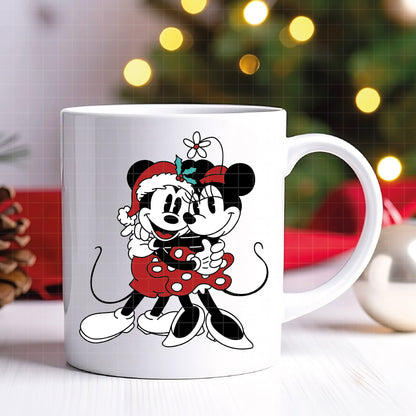 COD4185 - Christmas Mickey & Minnie bundle, Disney Christmas clipart Svg, Png, Eps, Dxf, Jpeg, vector.
