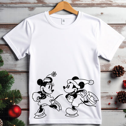 COD4186 - Christmas Mickey & Minnie bundle, Disney Christmas clipart Svg, Png, Eps, Dxf, Jpeg, vector.
