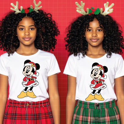 COD4187 - Christmas Mickey & Minnie bundle, Disney Christmas clipart Svg, Png, Eps, Dxf, Jpeg, vector.