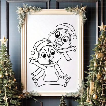 COD4193 - Christmas Disney bundle, Disney Christmas clipart Svg, Png, Eps, Dxf, Jpeg, vector.