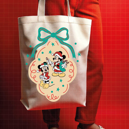 COD4195 - Mickey & Minnie in Christmas frames bundle, Disney Christmas clipart Svg, Png, Eps, Dxf, Jpeg, vector.