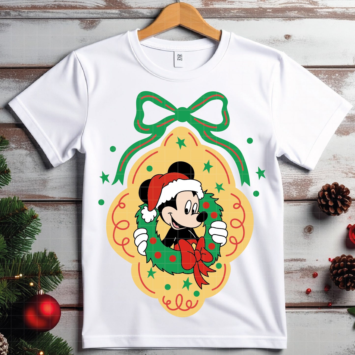 COD4196 - Mickey & Minnie in Christmas frames bundle, Disney Christmas clipart Svg, Png, Eps, Dxf, Jpeg, vector.
