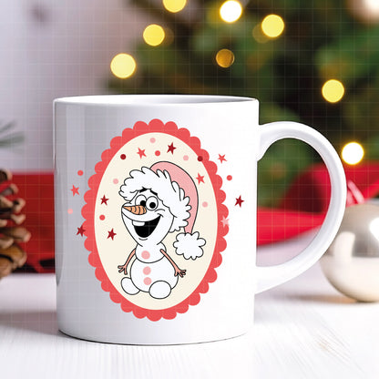 COD4198 - Disney characters in Christmas frames bundle, Disney Christmas clipart Svg, Png, Eps, Dxf, Jpeg, vector.