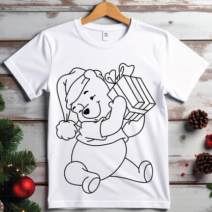 COD4201 - Winnie pooh Christmas bundle, Disney Christmas clipart Svg, Png, Eps, Dxf, Jpeg, vector.