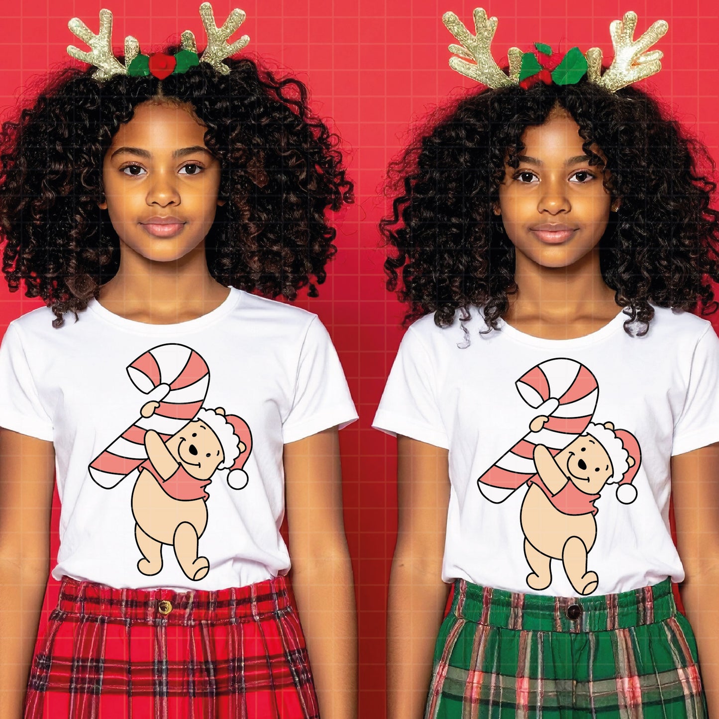COD4202 - Winnie pooh Christmas bundle, Disney Christmas clipart Svg, Png, Eps, Dxf, Jpeg, vector.