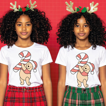 COD4202 - Winnie pooh Christmas bundle, Disney Christmas clipart Svg, Png, Eps, Dxf, Jpeg, vector.