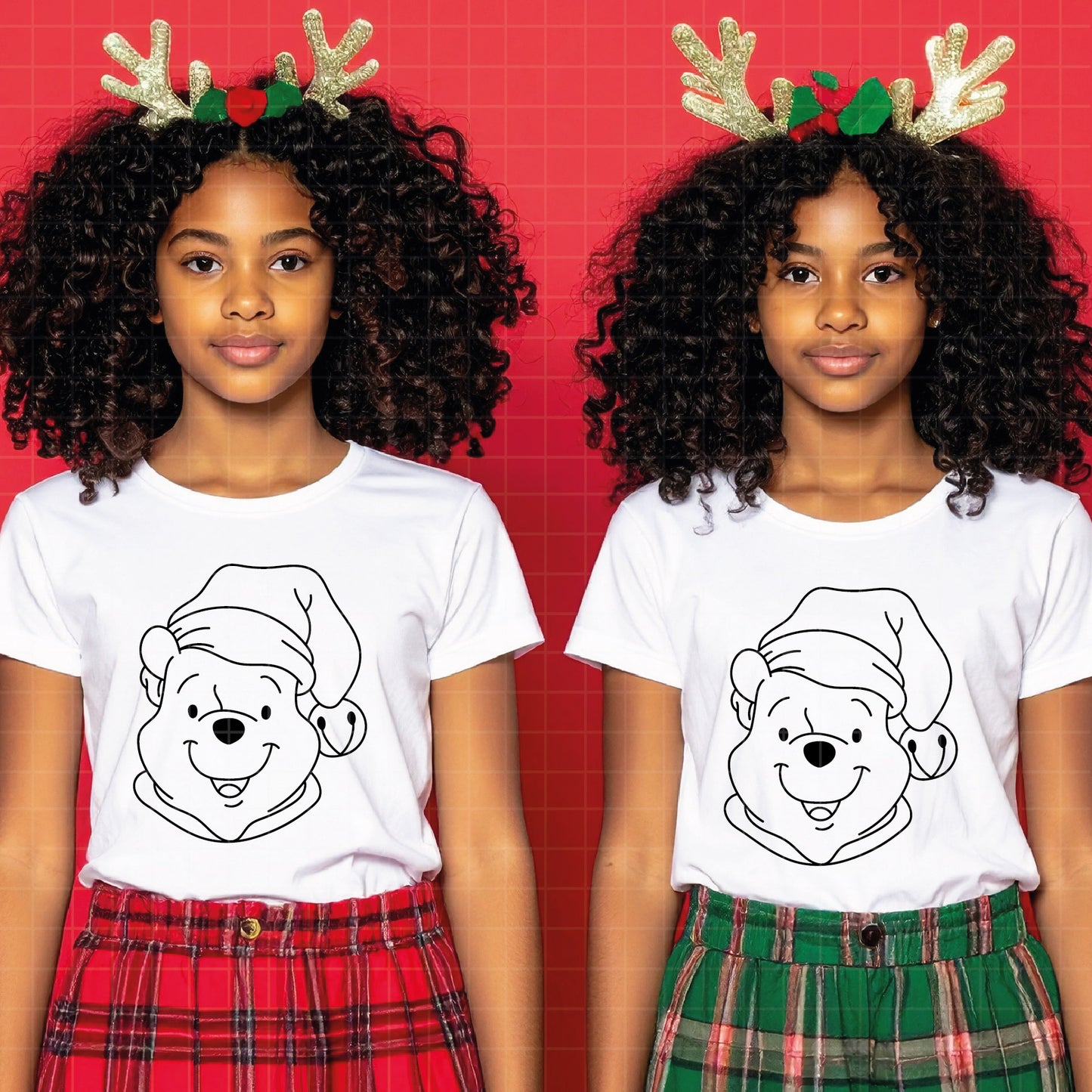 COD4204 - Winnie pooh Christmas bundle, Disney Christmas clipart Svg, Png, Eps, Dxf, Jpeg, vector.