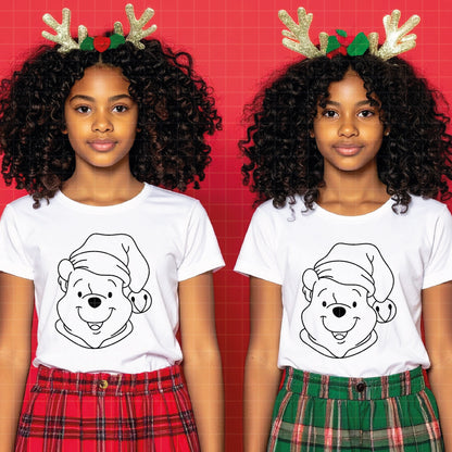 COD4204 - Winnie pooh Christmas bundle, Disney Christmas clipart Svg, Png, Eps, Dxf, Jpeg, vector.