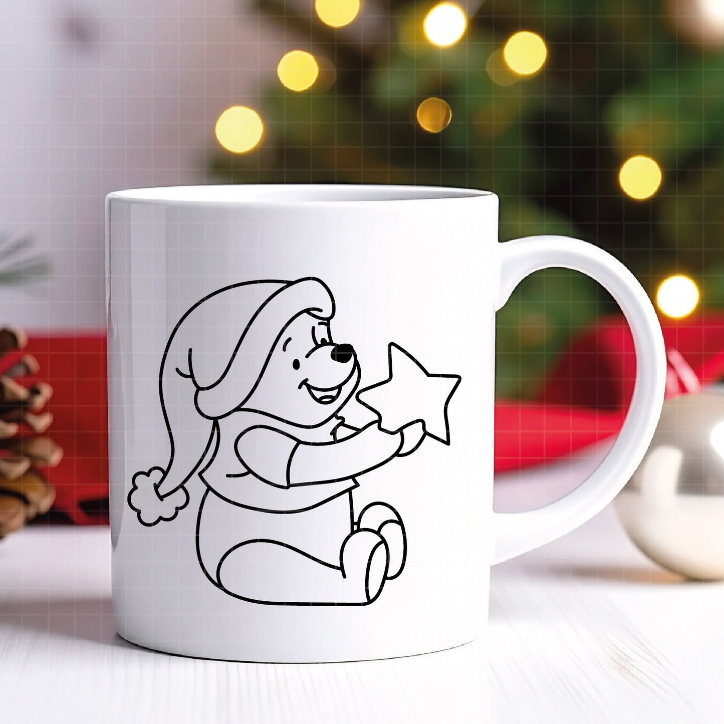 COD4204 - Winnie pooh Christmas bundle, Disney Christmas clipart Svg, Png, Eps, Dxf, Jpeg, vector.