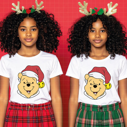 COD4205 - Winnie pooh Christmas bundle, Disney Christmas clipart Svg, Png, Eps, Dxf, Jpeg, vector.