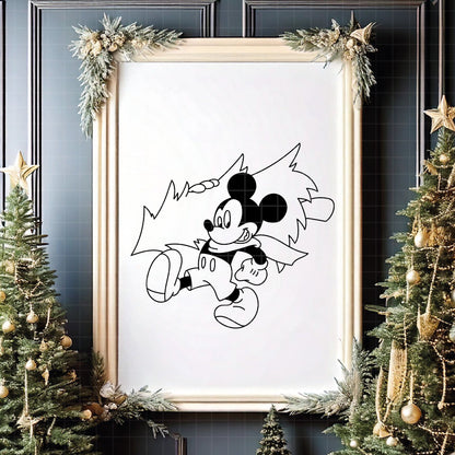 COD4206 - Christmas Mickey & Pluto bundle, Disney Christmas clipart Svg, Png, Eps, Dxf, Jpeg, vector.