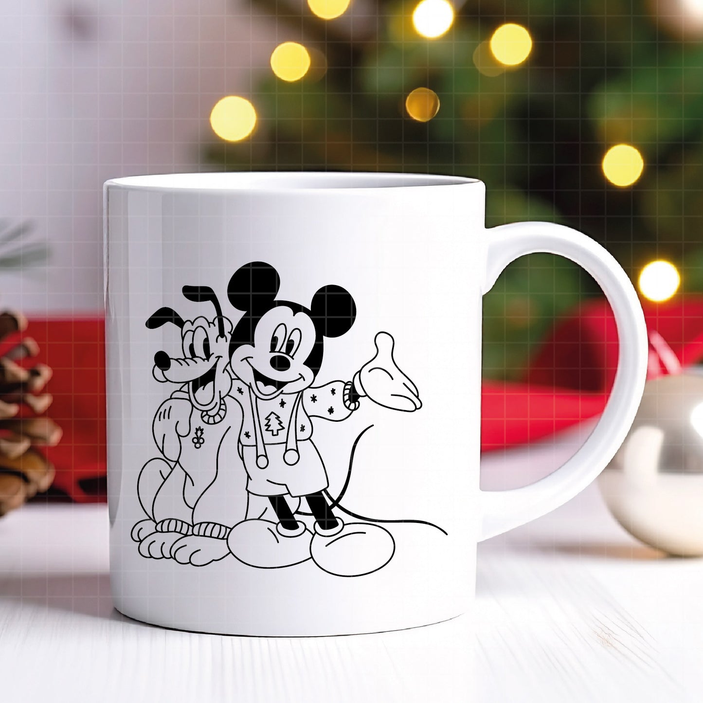 COD4206 - Christmas Mickey & Pluto bundle, Disney Christmas clipart Svg, Png, Eps, Dxf, Jpeg, vector.