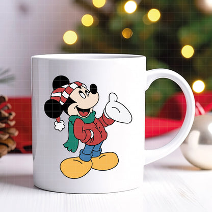 COD4207 - Christmas Mickey & Pluto bundle, Disney Christmas clipart Svg, Png, Eps, Dxf, Jpeg, vector.
