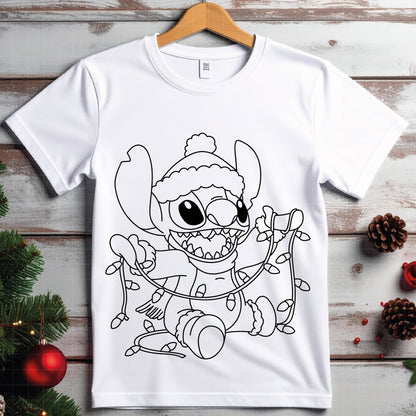 COD4208 - Christmas Disney characters bundle, Disney Christmas clipart Svg, Png, Eps, Dxf, Jpeg, vector.