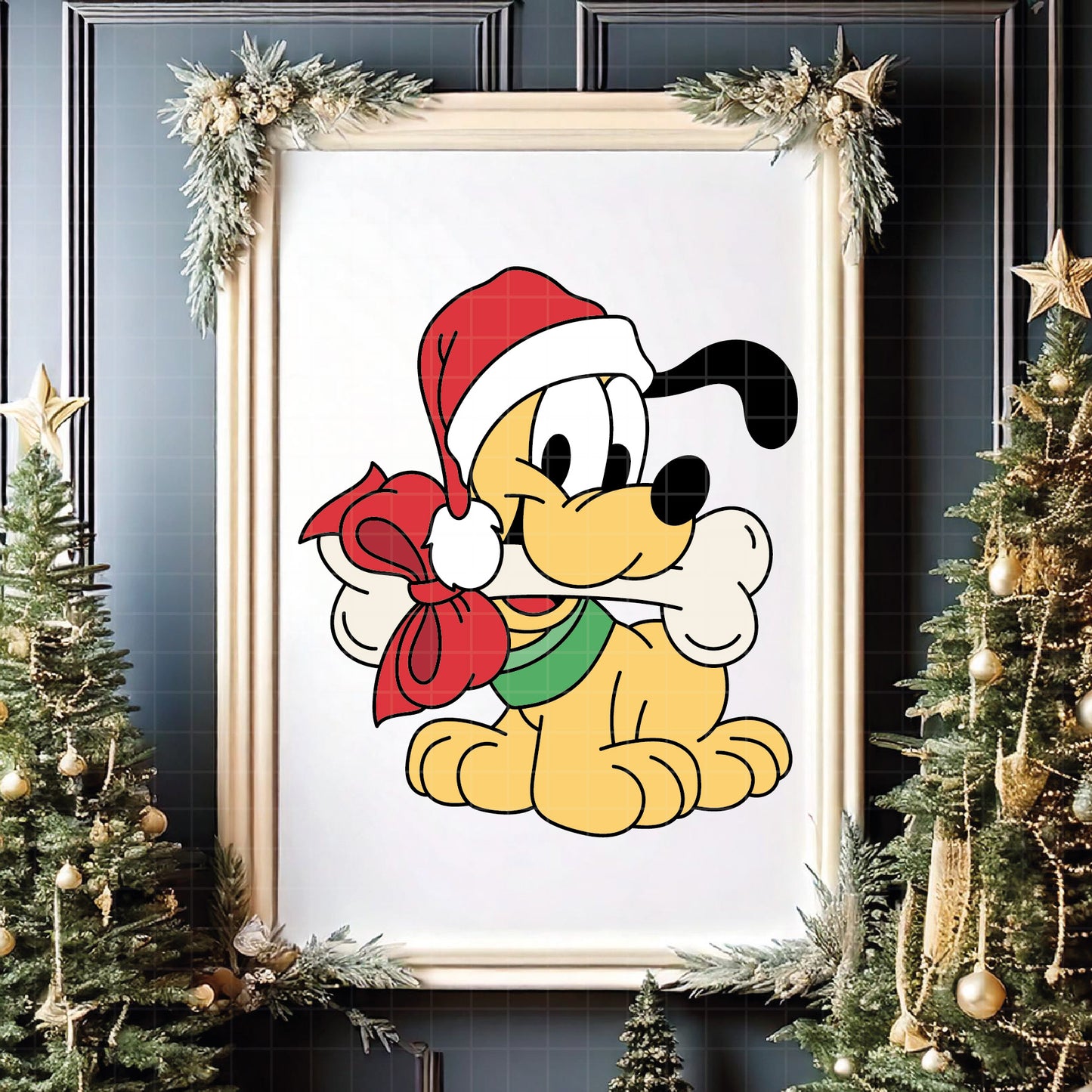 COD4209 - Christmas Disney characters bundle, Disney Christmas clipart Svg, Png, Eps, Dxf, Jpeg, vector.
