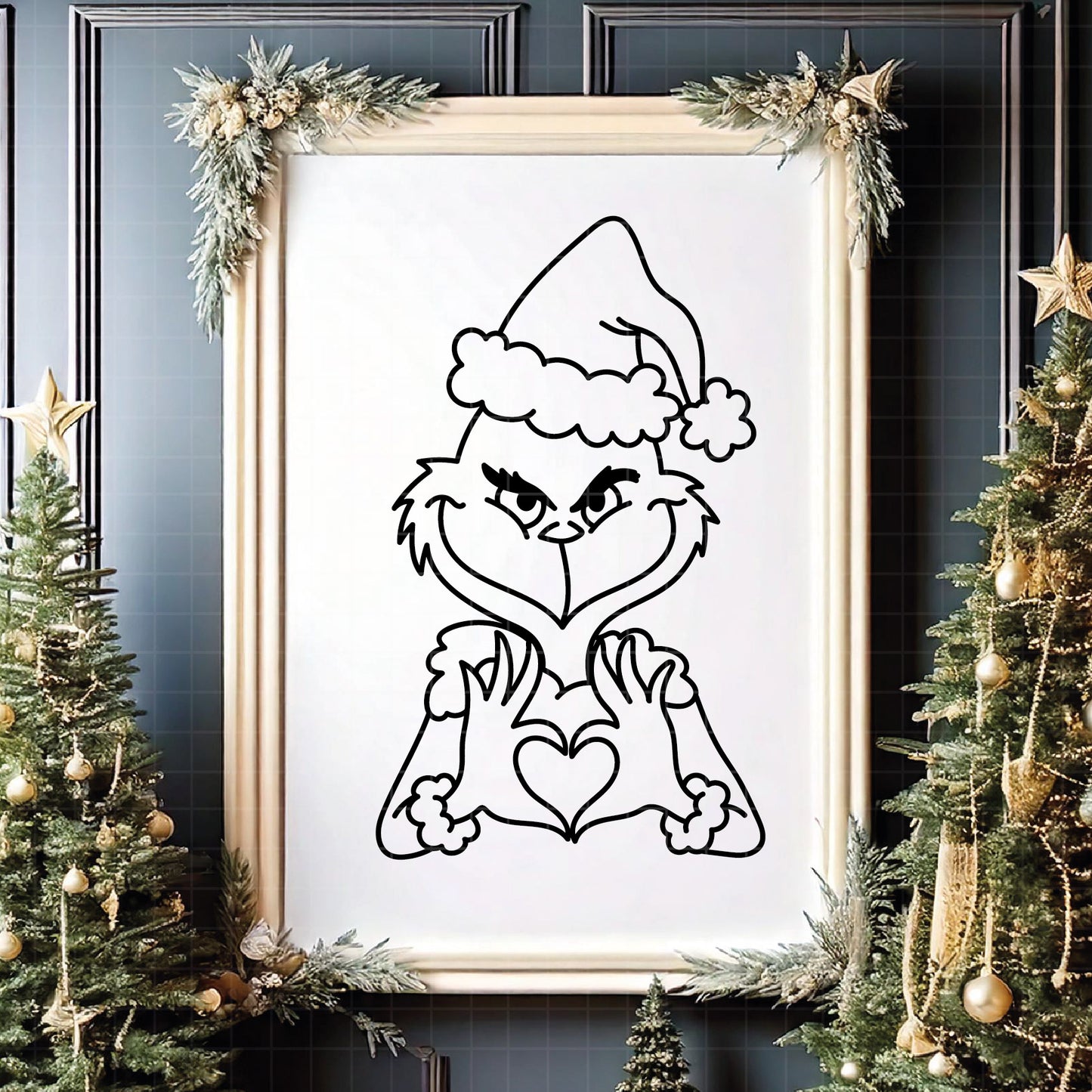 COD4301 - The grinch bundle, Christmas clipart Svg, Png, Eps, Dxf, Jpeg, vector.