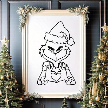 COD4301 - The grinch bundle, Christmas clipart Svg, Png, Eps, Dxf, Jpeg, vector.