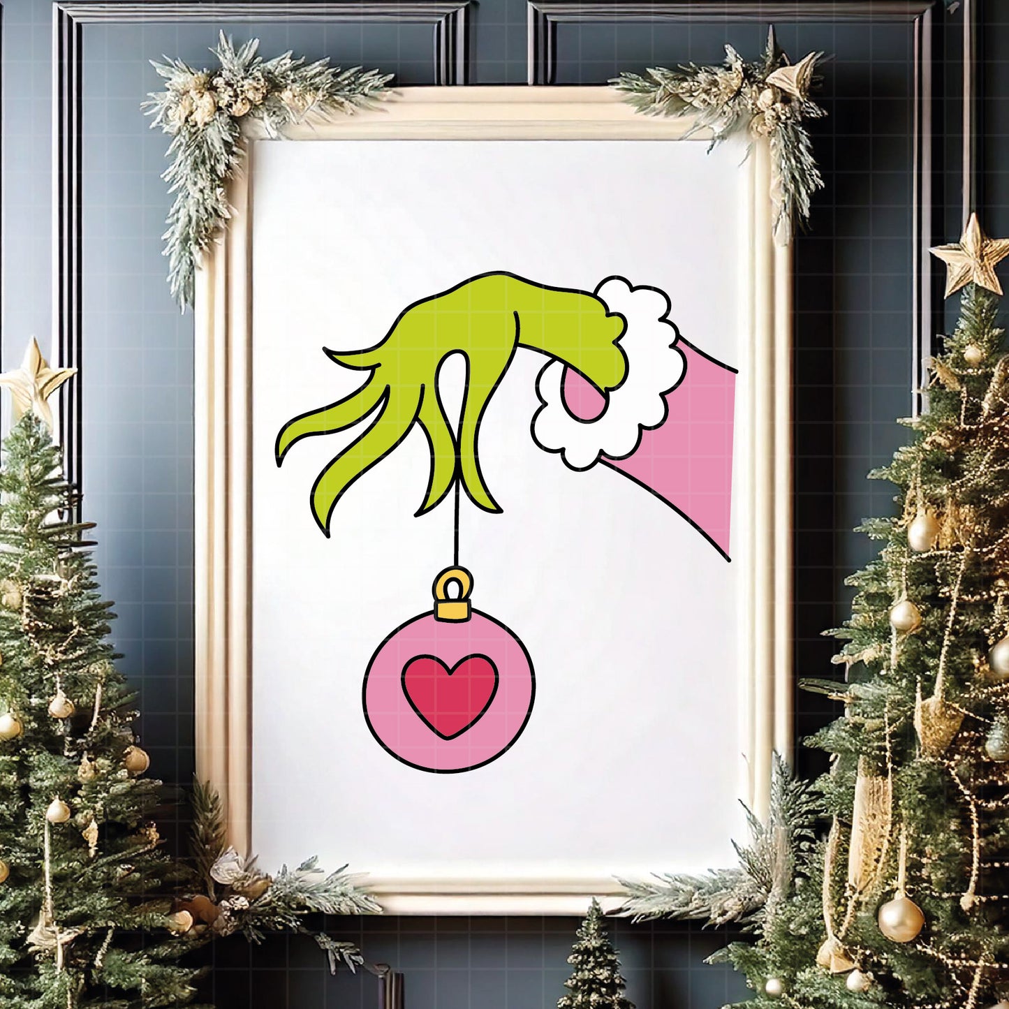 COD4302 - The grinch cute bundle, Christmas clipart Svg, Png, Eps, Dxf, Jpeg, vector.