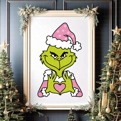COD4303 - The grinch cute bundle, Christmas clipart Svg, Png, Eps, Dxf, Jpeg, vector.