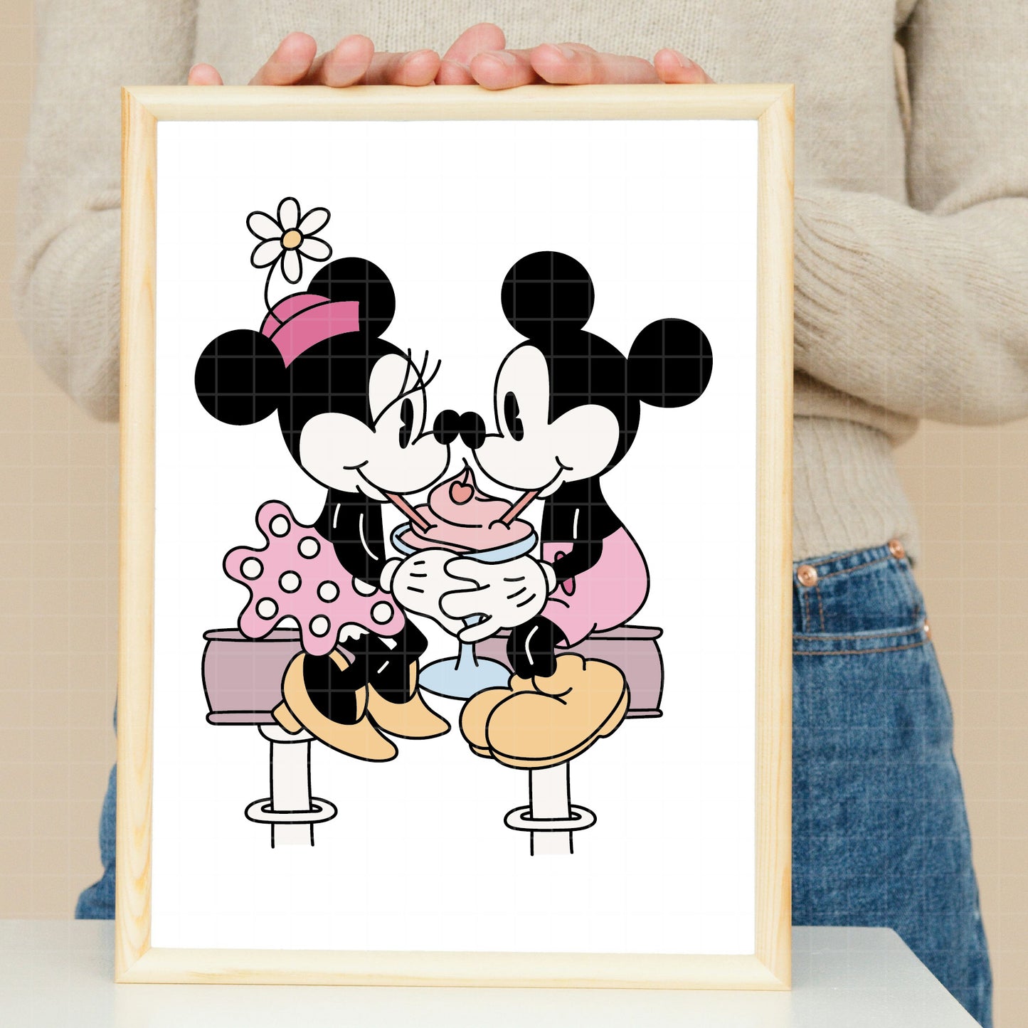 COD4317 - Mickey & Minnie loving pack bundle, Disney Valentine's day clipart Svg, Png, Eps, Dxf, Jpeg, vector.