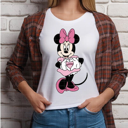 COD4317 - Mickey & Minnie loving pack bundle, Disney Valentine's day clipart Svg, Png, Eps, Dxf, Jpeg, vector.