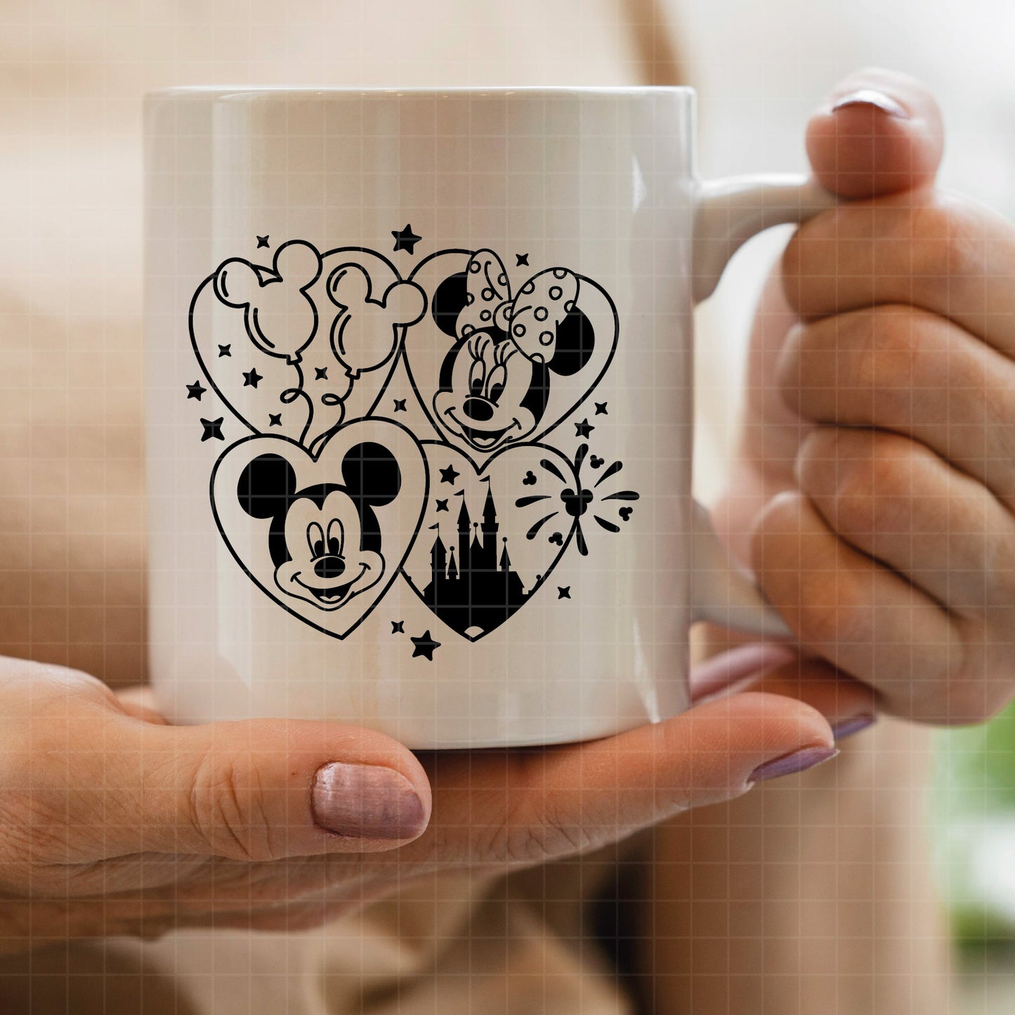 COD4501 - Mickey & Minnie loving pack bundle, Disney Valentine's day clipart Svg, Png, Eps, Dxf, Jpeg, vector.