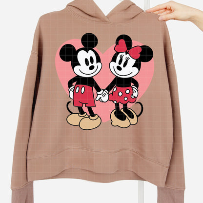 COD4502 - Mickey & Minnie loving pack bundle, Disney Valentine's day clipart Svg, Png, Eps, Dxf, Jpeg, vector.