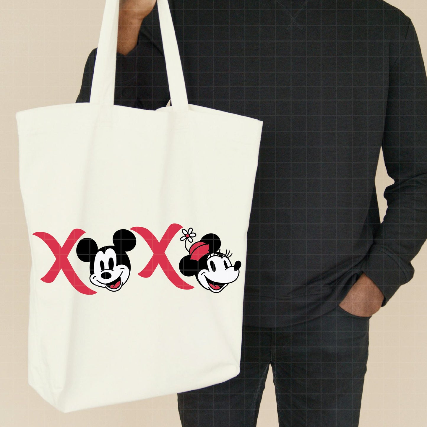 COD4502 - Mickey & Minnie loving pack bundle, Disney Valentine's day clipart Svg, Png, Eps, Dxf, Jpeg, vector.