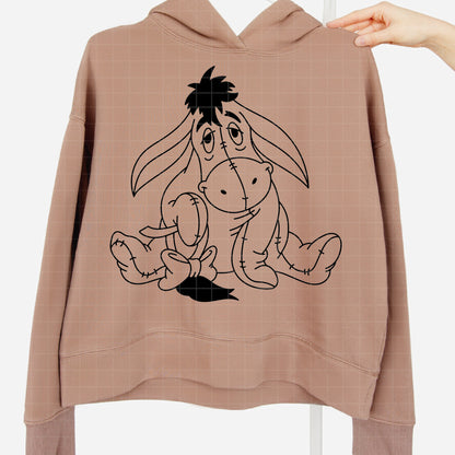 COD4505 - Eeyore pack bundle line art, Disney clipart Svg, Png, Eps, Dxf, Jpeg, vector.