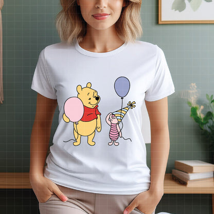 COD4506 - Winnie the Pooh and friends pack bundle, Disney Birthdays clipart Svg, Png, Eps, Dxf, Jpeg, vector.