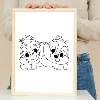 COD4507 - Chip & Dale bundle, Disney clipart Svg, Png, Eps, Dxf, Jpeg, vector.