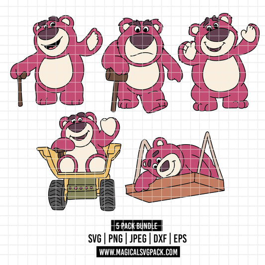 COD4511 - Lotso pack bundle, Disney clipart Svg, Png, Eps, Dxf, Jpeg, vector.