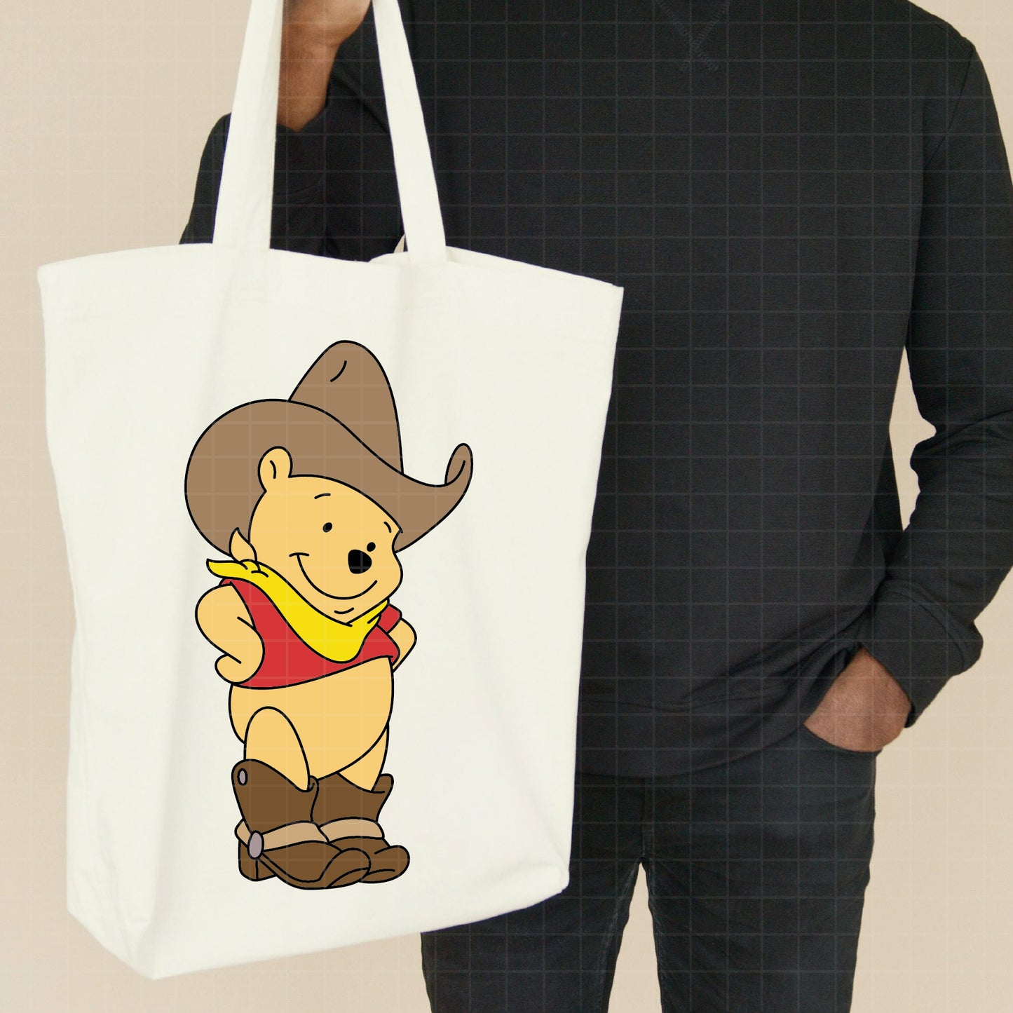 COD4517 - Winnie the Pooh Cowboy pack bundle, Disney clipart Svg, Png, Eps, Dxf, Jpeg, vector.