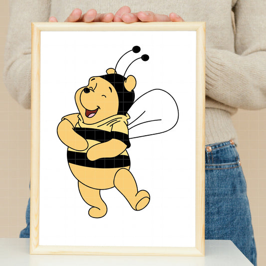 COD4519 - Winnie the Pooh Bee mode pack bundle, Disney clipart Svg, Png, Eps, Dxf, Jpeg, vector.