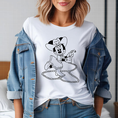 COD4520 - Mickey & Minnie Cowboys pack bundle, Disney Classics clipart Svg, Png, Eps, Dxf, Jpeg, vector.